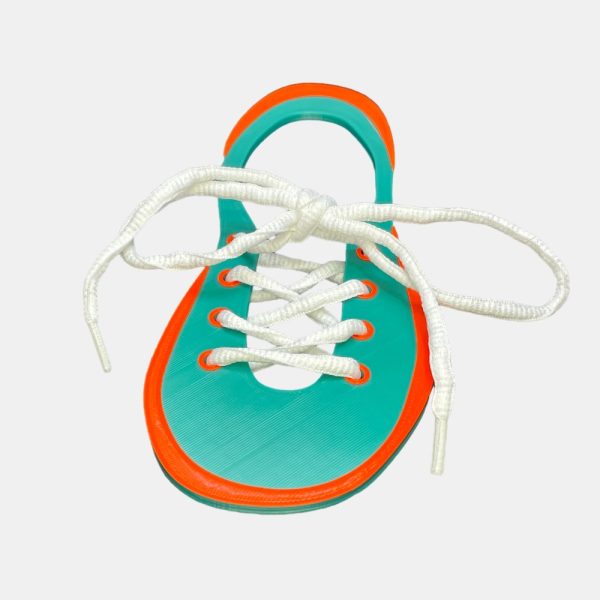Zapatilla didáctica Montessori para aprender a atar cordón