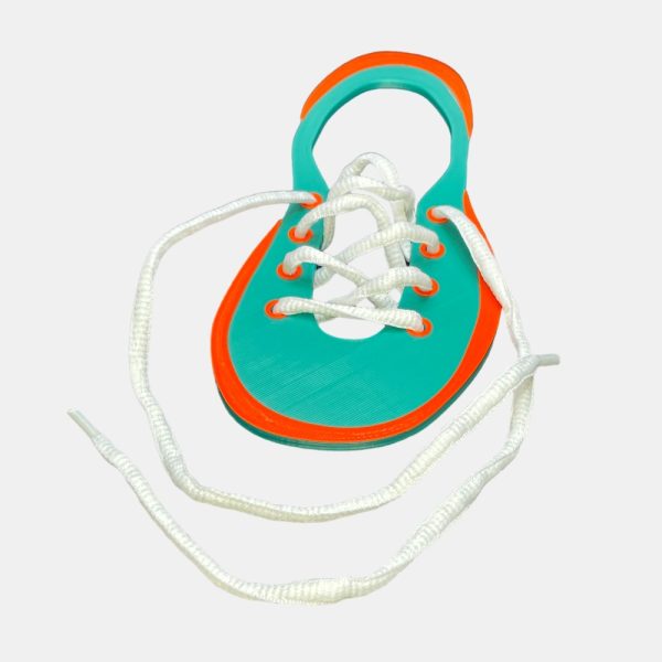 Zapatilla didáctica Montessori para aprender a atar cordón - Imagen 2